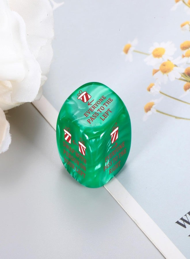 Perleddom 2025 Christmas Santa Swap Gift Exchange Dice Christmas Stocking Stuffers for Men Women Funny Gag Gift for Teens Boys Girls Party Exchange Gifts White Elephant Dice for Family Party - Image 4